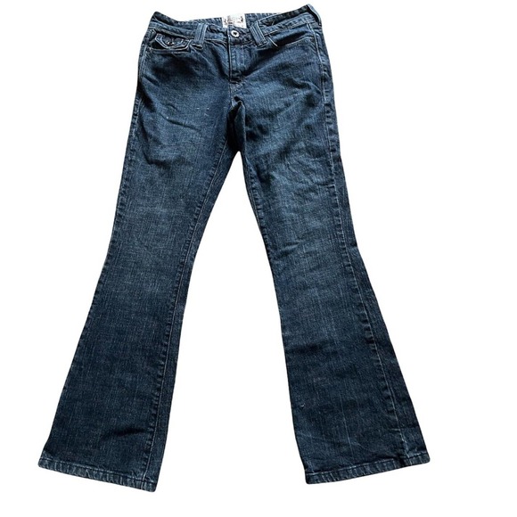 Levi Strauss Signature Blue Jeans Women 6 Misses Denim Low Rise Bootcut *FLAW* - Picture 1 of 5
